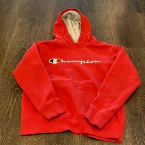 Champion Red Sweatshirt with Logo